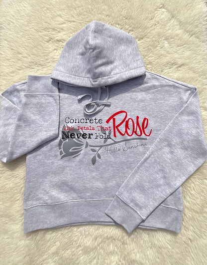 Hello Sunshine Crop Top Hoodie