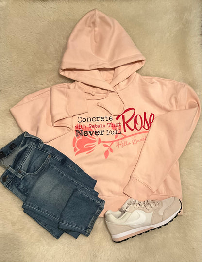 Hello Sunshine Crop Top Hoodie